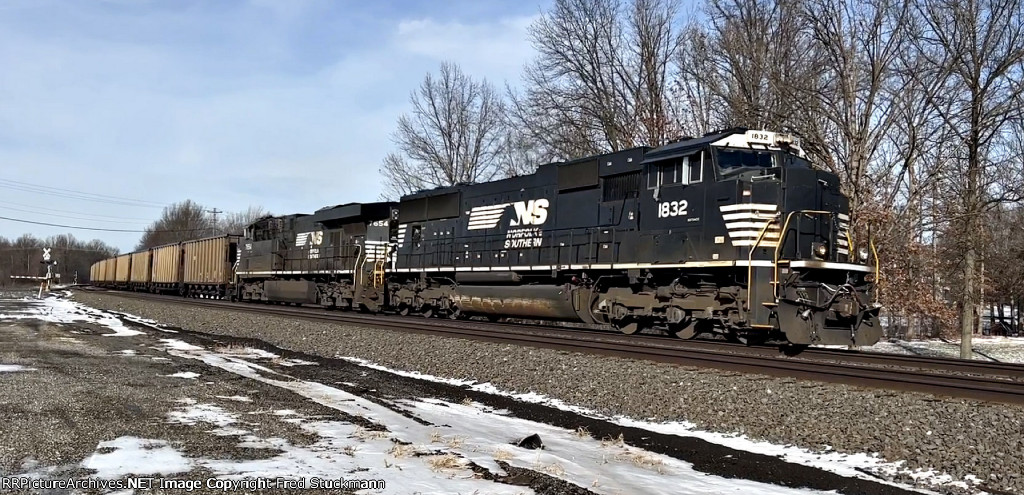 NS 1832 leads east.